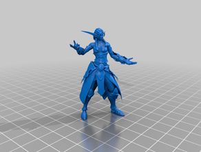 tyrande wow video games game world warcraft 3d print model - Mito3D
