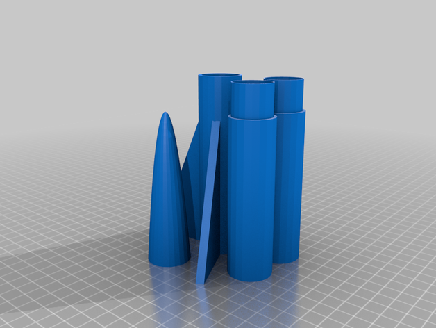 cohete estes e motor diy 3d ameteurrocketry el 3D print model - Mito3D