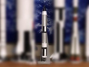 la nasa gemini titan 1 200 échelle des véhicules gémeaux fusée tirs de roquettes l'espace 3d print model - Mito3D