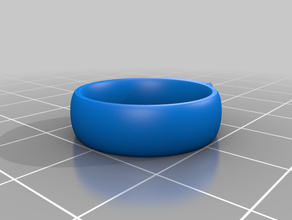 comfort ring size 625 flat top rings customized 3d print model - Mito3D
