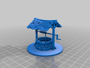 old well rpg terrain buildings & structures dnd mini miniature prop tiles miniatures scatter terrian tabletop model town ttrpg wargame 3d print model - Mito3D