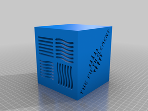 fifth element tealight cube v1 decor creality cr-10 creation cura fusion 360 holder 3d print model - Mito3D