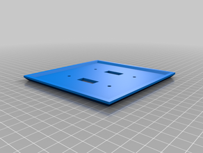 çift geçiş swithc plaka ev özelleştirilmiş 3d print model - Mito3D