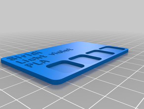 pla licht violeta A impressão 3d de testes personalizado 3d print model - Mito3D