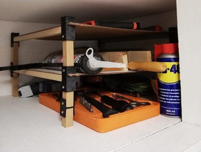cheap shelf usefull tools tool holders & boxes 3d print model - Mito3D