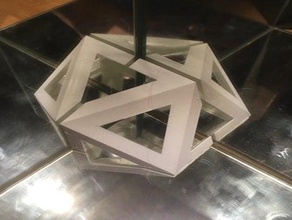 l'icosaèdre miroirs les mathématiques le dodécaèdre miroir la symétrie 3d print model - Mito3D