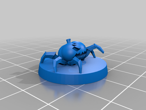pumpkin spider mimic games creature dnd dungeonsanddragons warlock3dmodels 3d print model - Mito3D