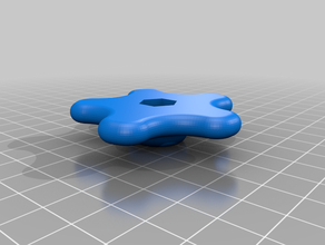 1 4-20 tension knob diy 3d print model - Mito3D