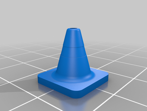mini traffic cone 3d print model - Mito3D