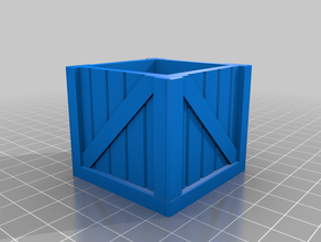cute crate 3d print model - Mito3D