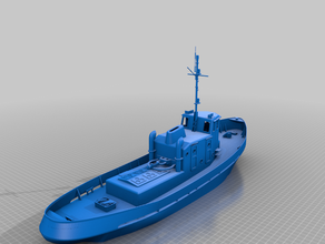 polish tugboat type hb-180 ii 2 models 3d print model - Mito3D