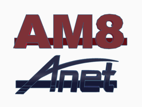 anet am8 logo 2040 extrusion 3d Drucker Zubehör a8 a8-upgrade 3d print model - Mito3D
