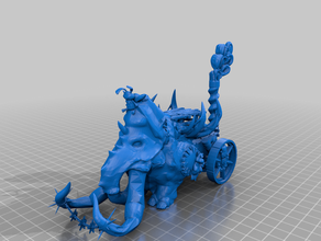 buhar-mammoth tusk - kişisel ıvır zıvır oyuncaklar ve oyunlar 28 mm to canavar ustaları dnd fantezi gutbusters mammoth minyatür ogor ogre krallıkları buhar steampunk thundertusk warhammer whfb 3d print model - Mito3D
