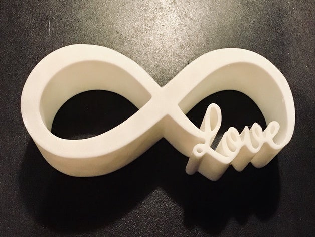 infinite love decor infinity 3D print model - Mito3D