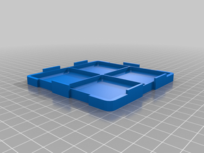 2x2 mio personalizzati impilabile piccole parti vassoio utensili & caselle su misura 3d print model - Mito3D