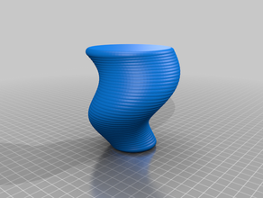 twister vaso matematica arte 3d print model - Mito3D