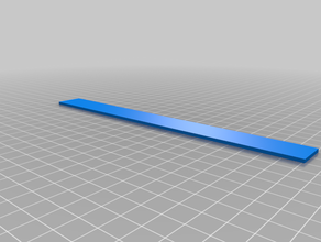 extra long square bookmark accessories 3d print model - Mito3D