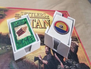 catan holder sleeved cards toy & game accessories sleeve 3d print model - Mito3D