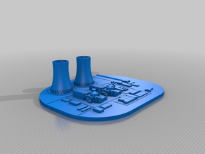 fed belleville-sur-loire nuclear hidrelétrica - frança edifícios e estruturas belleville cher usina a energia mecânica 3d print model - Mito3D