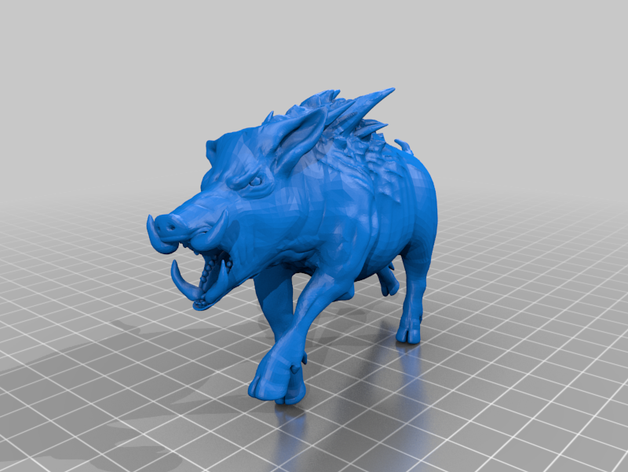 gorthok donner boar d&d essentials Spiele mini thunder Eber 3D print model - Mito3D