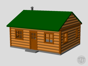 log cabin estrutura de casa em n ho o modelo à escala da estrada ferro layout edifícios e estruturas prédio cabine diorama a 3d print model - Mito3D