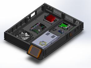 cr-10 mod - autonome un L'imprimante 3d de pièces aio tous boîte contrôle controlbox cr10 cr-10s creality gen l système centralisé bibliothèque tft 32 3d print model - Mito3D