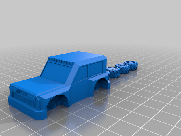 rutherford jeep gaslands jeep-Auto Spiele 3D print model - Mito3D