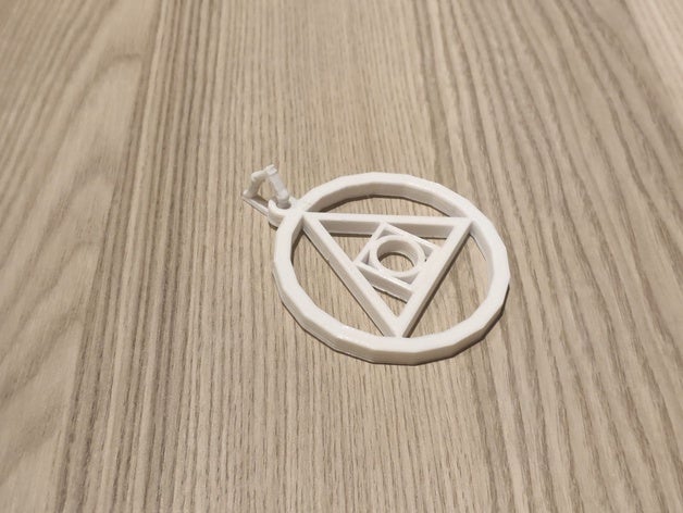 necklace connector keychains chain gadget keychain pendant supportless 3D print model - Mito3D
