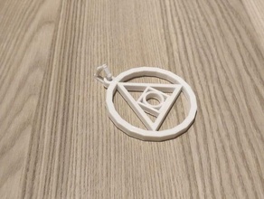 necklace connector keychains chain gadget keychain pendant supportless 3d print model - Mito3D