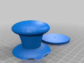 personnalisable bouton pièces 3d print model - Mito3D