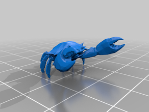 mudcrab criaturas caranguejo dnd em miniatura skyrim 3d print model - Mito3D