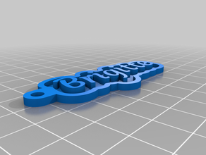 Schlüsselanhänger brigitte kundengebundene 3d print model - Mito3D