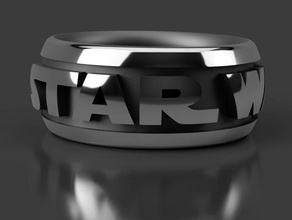 anneau de star wars diamètre 15-30mm mise à jour bijoux darth échassiers la conception pleine taille l'anneau starwars 3d print model - Mito3D