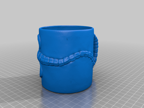 alien facehugger coffee mug containers 3d print model - Mito3D