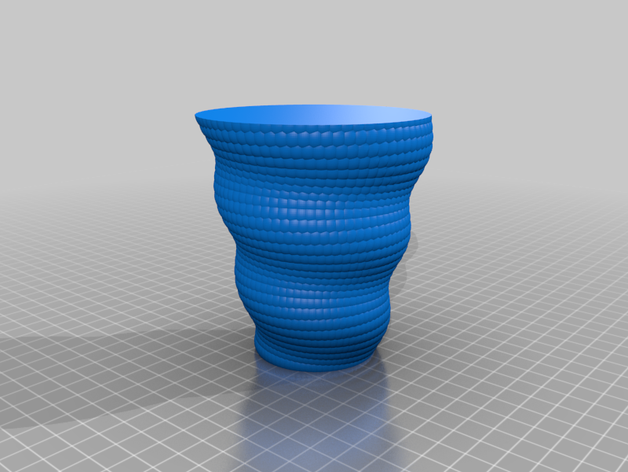 coiled vase math art 3D print model - Mito3D