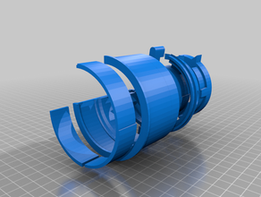 cambin coupler exploded camera 3d print model - Mito3D