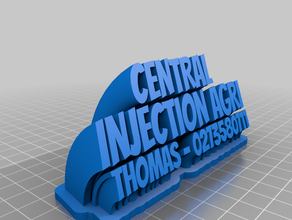 meu personalizados varrendo 2-nome de linha da placa texto office personalizado 3d print model - Mito3D