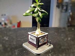 brickwall diorama planter diy they live 3d print model - Mito3D