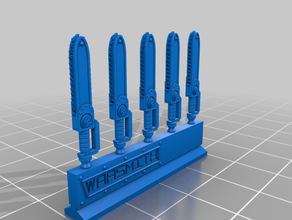 chainsword sprue games 3d print model - Mito3D