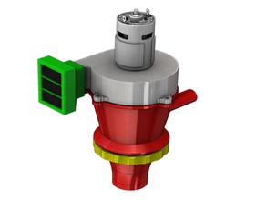 cyclone separator - lower mount machine tools 3d print model - Mito3D
