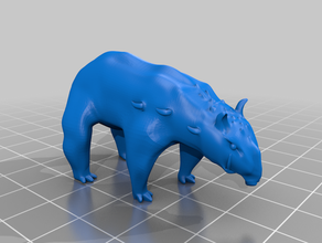 el tapir - mejorado juegos 3d print model - Mito3D