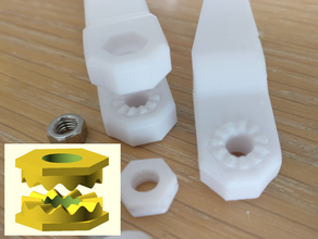 hirth conjunta openscad partes ajustable de la articulación rotación 3d print model - Mito3D