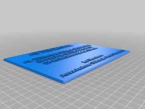 caution office customized 3d print model - Mito3D