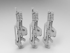 m41a pulse ofis malzemeleri modelleri 28 mm minyatür tüfek scifi silah 3d print model - Mito3D