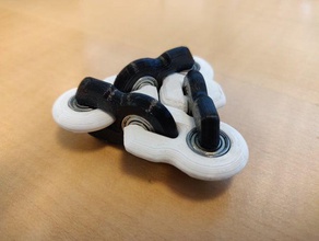 fidget widget 5x11x5 rulman interaktif sanat ballbearing 3d print model - Mito3D