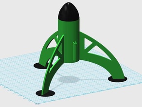 estes luna bug modelo de foguete hobby erro 3d print model - Mito3D