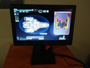 chromebook screen monitor computer created freecad made stand reuse salvage 3d print model - Mito3D