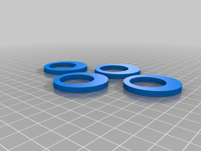 hoops jewelry 3d print model - Mito3D