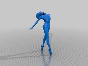 woman posing people dance dancing human lady 3d print model - Mito3D