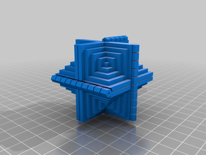 my customized yoshimoto's magic cube math art 3d print model - Mito3D